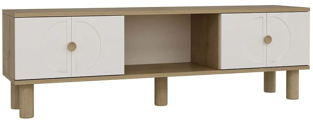 Έπιπλο Τηλεόρασης Inci Bohem 475OLV1472 150x29,6x40,6cm Oak-White