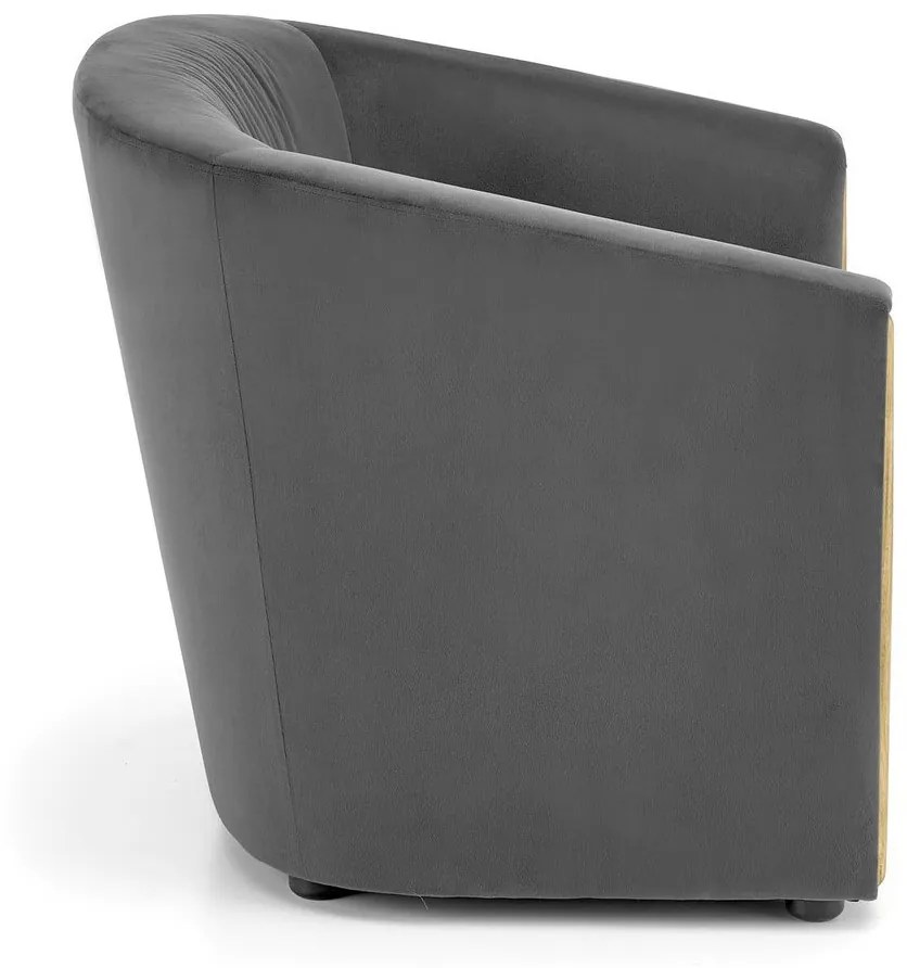 Πολυθρόνα Houston 1423, Γκρι, 71x71x72cm, 17 kg, Ταπισερί, Πόδια: Πλαστική ύλη | Epipla1.gr