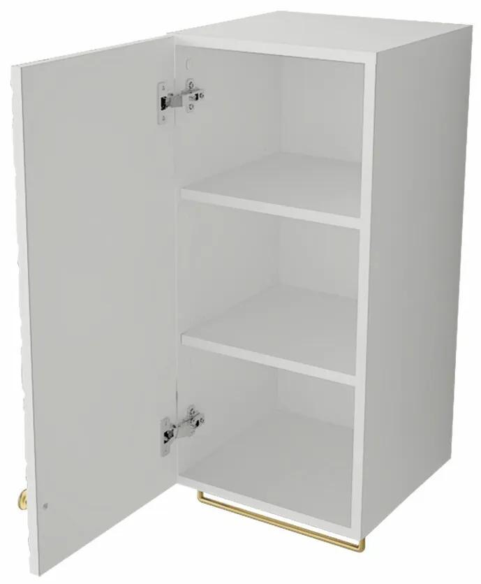 Επιτοίχιο ντουλάπι μπάνιου Merced E105, Άσπρο, Τοίχου, Ο αριθμός των θυρών: 1, 78x35x35cm, 16 kg | Epipla1.gr