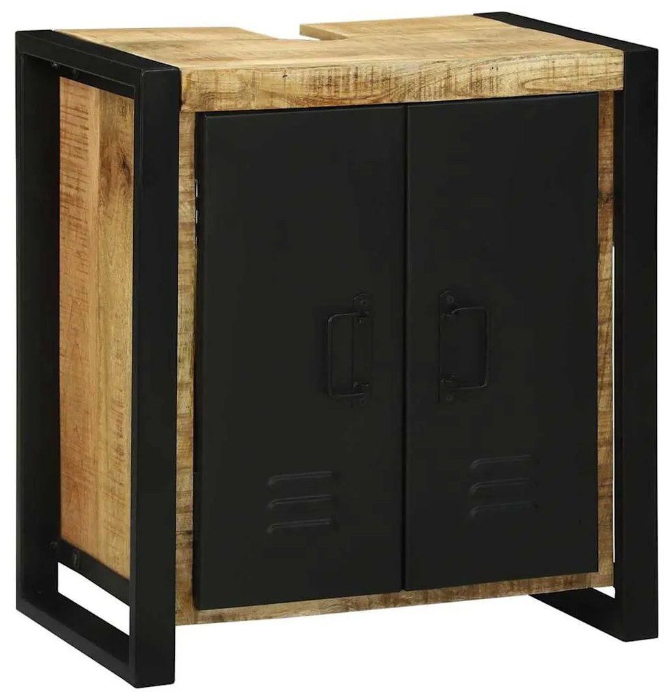 vidaXL Ντουλάπι νιπτήρα Καφέ 55 x 35 x 60 εκ. Στερεό ξύλο μάνγκο