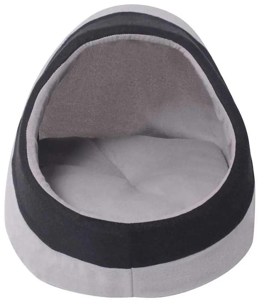 vidaXL Κρεβάτι Γάτας Γκρι και Μαύρο L