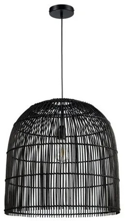 Κρεμαστό Φωτιστικό Οροφής Ε27 Rattan Μαύρο UTEN-35-B Sunlight-UTEN-35-B-Μαύρο UTEN-35-B