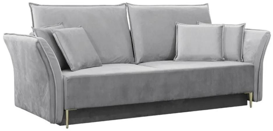 Καναπές κρεβάτι Providence 148, Αριθμός θέσεων: 3, Αποθηκευτικός χώρος, 96x238x100cm, 91 kg, Πόδια: Μέταλλο | Epipla1.gr