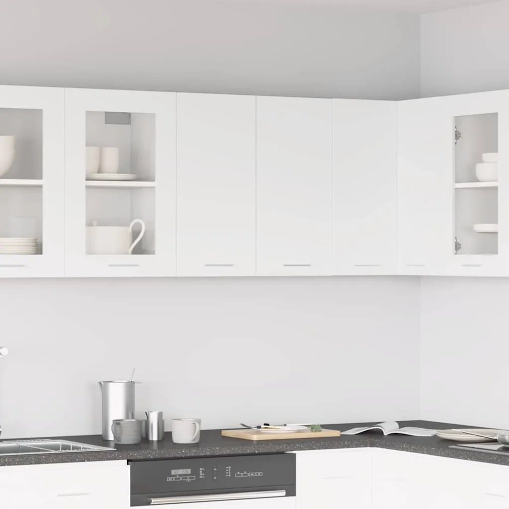 vidaXL Κρεμαστό Ντουλάπι "Lyon" Λευκό 60x31x60 εκ. από Τεχνητό Ξύλο