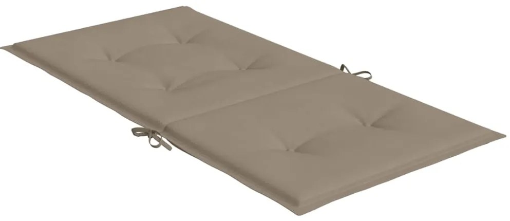 vidaXL Μαξιλάρια Καρέκλας Κήπου με Πλάτη 2 τεμ. Taupe 100x50x3 εκ.