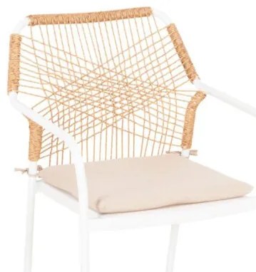 ΠΟΛΥΘΡΟΝΑ ΑΛΟΥΜΙΝΙΟΥ TROTTER HM5865.12 ΛΕΥΚΟΣ ΣΚΕΛΕΤΟΣ ΜΕ WICKER ΜΠΕΖ & ΕΚΡΟΥ ΜΑΞΙΛΑΡΙ