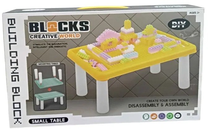 Σετ πάγκος κατασκευών DIY με τουβλάκια - 987-1