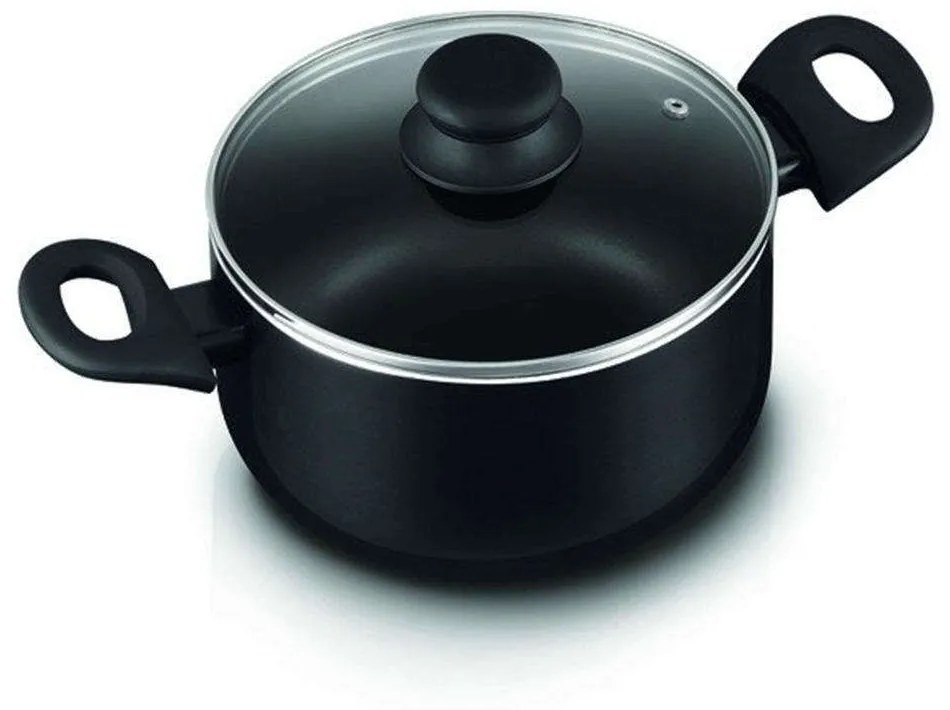 Κατσαρόλα Αντικολλητική 30003973 Φ24cm Black 24cm Aluminium