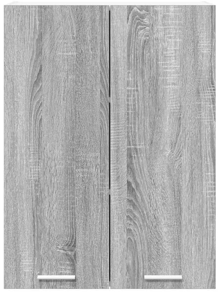 vidaXL Κρεμαστό ντουλάπι με αποθήκευση Γκρίζο Σονομα 60 x 31 x 80 εκ.