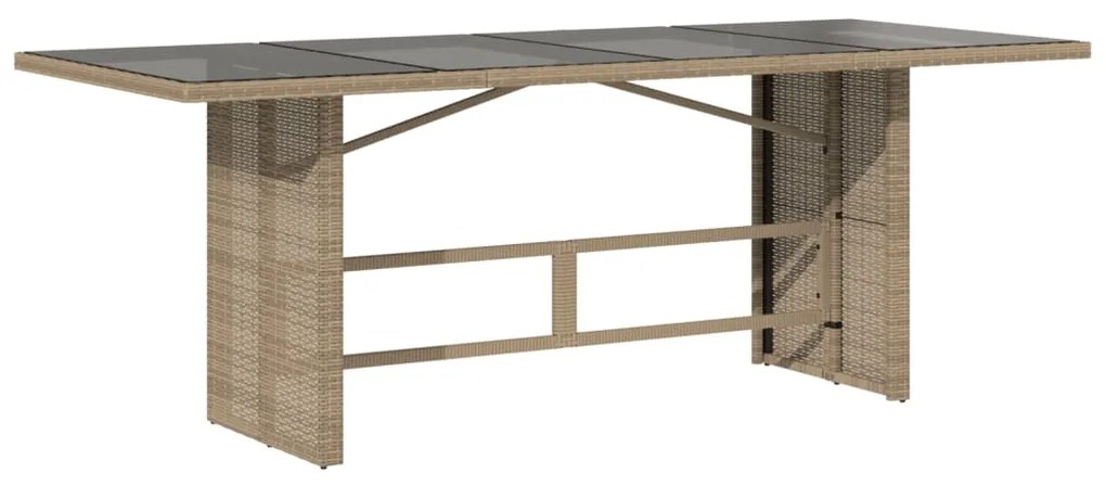 vidaXL Σετ Τραπεζαρίας Κήπου 7 τεμ. Μικτό Μπεζ Συνθ. Ρατάν &amp; Μαξιλάρια