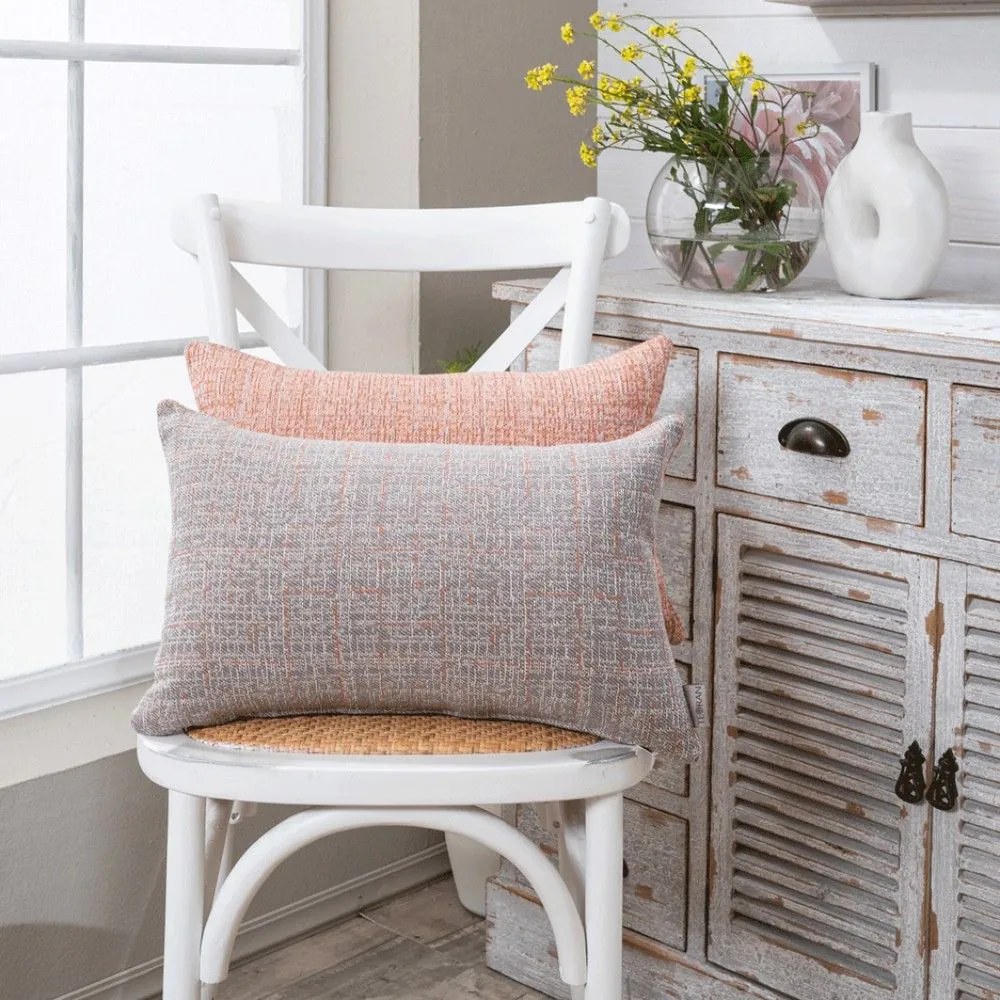 Μαξιλαροθήκη Διακοσμητική Noto 15 Orange Teoran 30X50 Cotton-Polyester