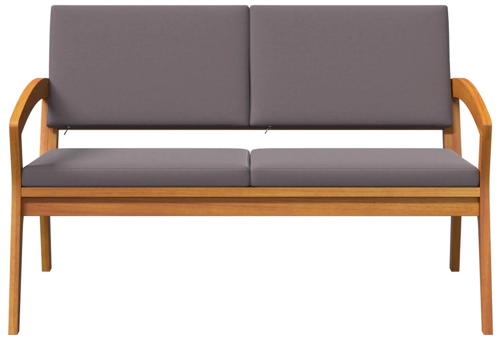 vidaXL Πάγκος Κήπου  με Μαξιλάρια 115x70x72 εκ. από Μασίφ Ξύλο Ακακίας
