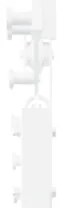 vidaXL Συρόμενη Πόρτα με Σετ Υλικών Λευκή 73.5x198.5 cm Στρατηγικά Ξύλο Πεύκου