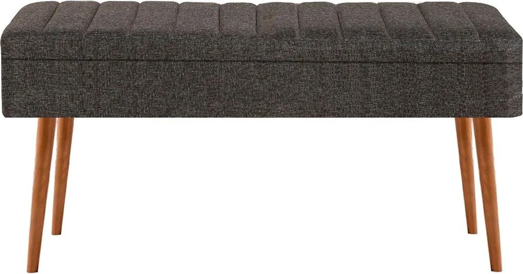 Ταμπουρέ Πεύκο Atlantic / Ανθρακί SETAS 90x40x46