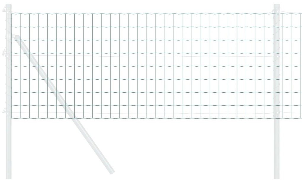 vidaXL Ευρωπαϊκός Φράχτης Πράσινος 0,4x50 μ Στήλη