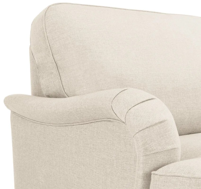 Καναπές Bloomington A106, Μπεζ, 195x95x85cm, Ταπισερί, Πόδια: Ξύλινα, Μεταλλικά
