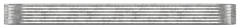 Ζαρντινιέρα Ασημί 507x100x36 εκ. Ατσάλι με Ηλεκτρ. Βαφή Πούδρας - Ασήμι