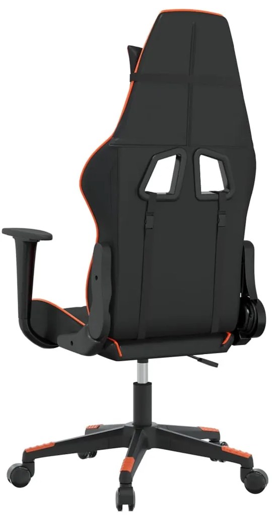 vidaXL Καρέκλα Gaming Μαύρο/Πορτοκαλί Συνθετικό Δέρμα