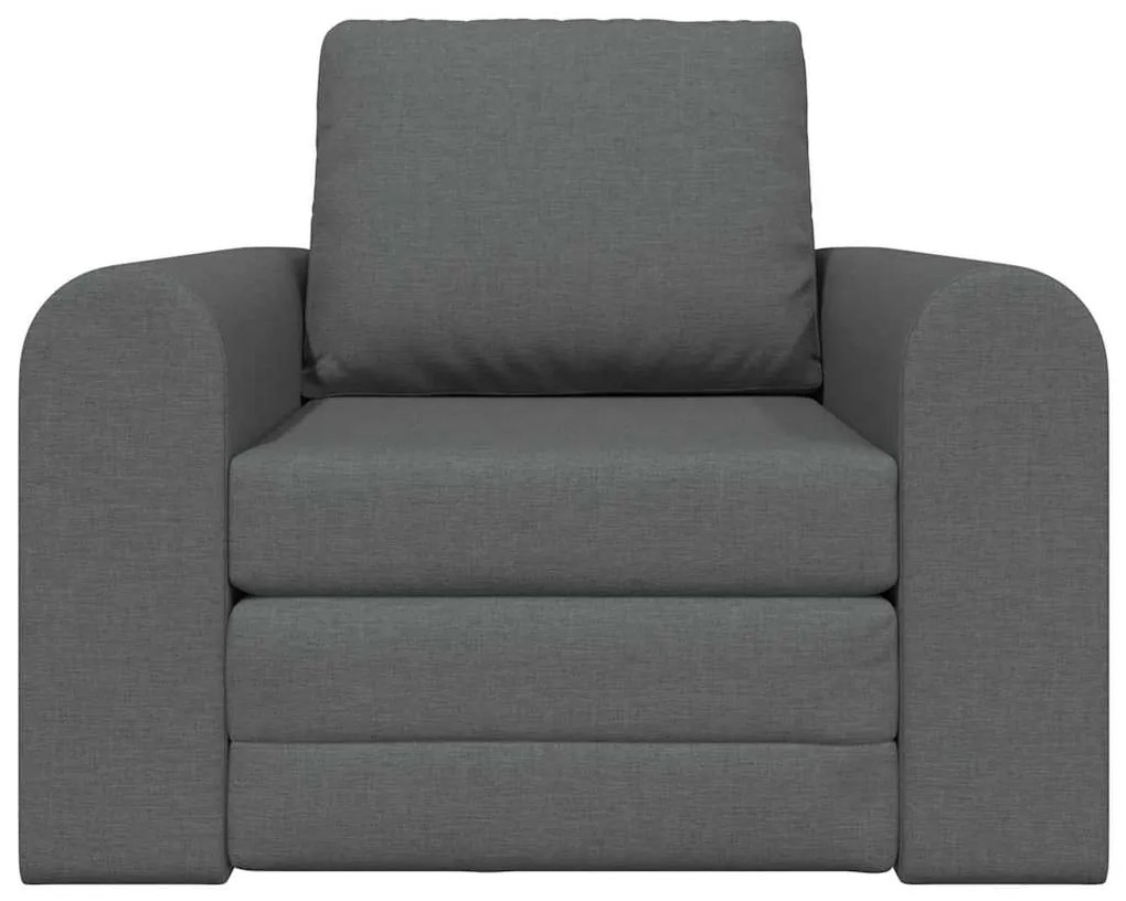vidaXL Καναπές Κρεβάτι 2 σε 1 Σκούρος Γκρι 98x71x83 εκ. Ύφασμα