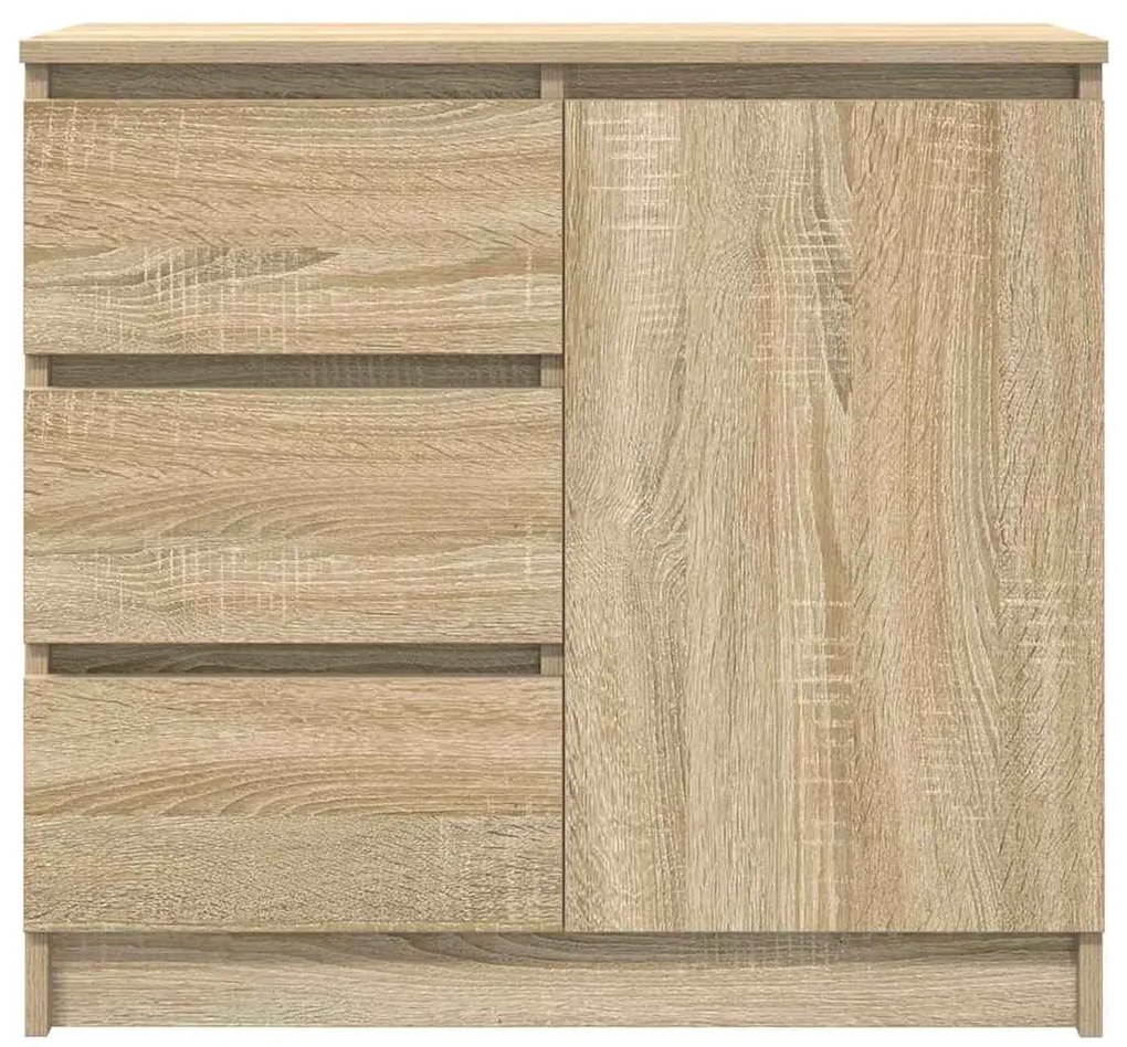 vidaXL Συρταριέρα με Συρτάρια Sonoma Δρυς 71x35x65 εκ. από Επεξ. Ξύλο