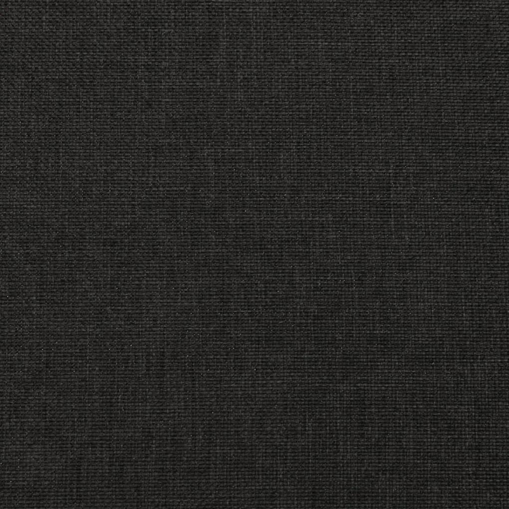 Υποπόδιο Μαύρο 78 x 56 x 32 εκ. από Ύφασμα - Μαύρο