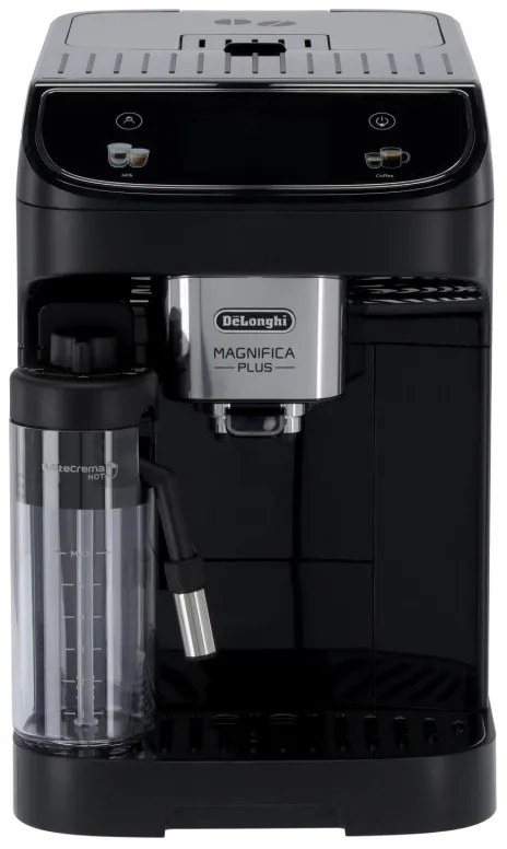 Καφετιέρα DeLonghi Magnifica PLUS ECAM 320.60.B, 1450W, 15 bar, 1.8l, 15 προγράμματα, 13 επίπεδα άλεσης, οθόνη αφής TFT, LatteCrema Hot, επιλογή κόκκων καφέ, Μαύρο