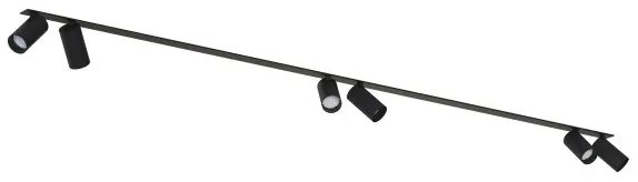Σποτ Φωτιστικό Ράγας 6xGU10 10W IP20 Mono Surface Nowodvorski-7837-Μαύρο 7837