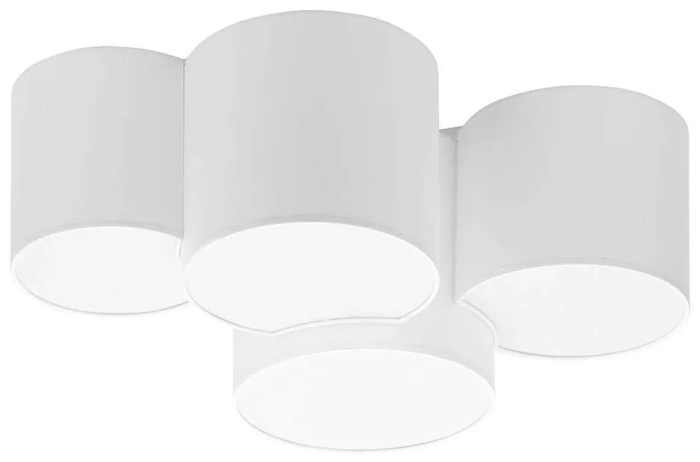 Φωτιστικό Οροφής - Πλαφονιέρα Mona 3442 4xΕ27 15W 69x30cm White TK Lighting