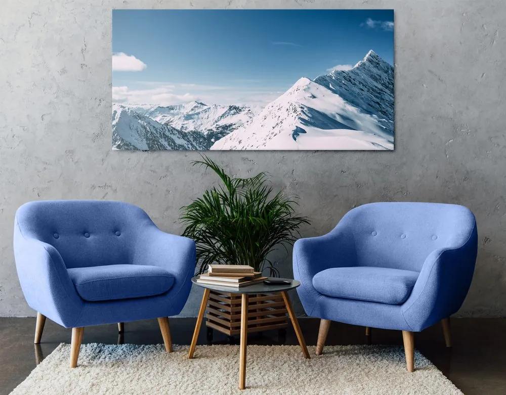 Εικόνα χιονισμένα βουνά - 120x60