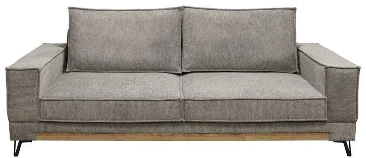 Τριθέσιος Καναπές Loftio Fylliana Καφέ χρώμα 220x95x89εκ 220x95x89 εκ.