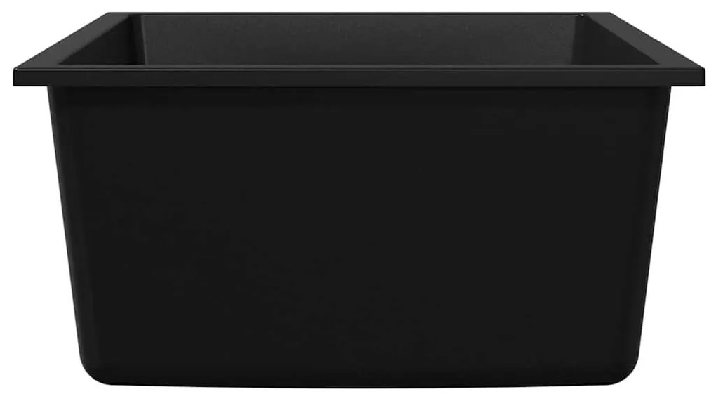 vidaXL Σιντρινο κουζίνας Μαύρο 38 x 44 x 20 εκ. Γρανίτης