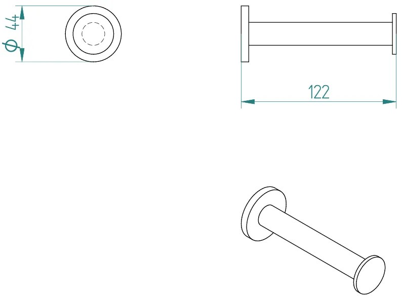 Χαρτοθήκη Medi εφεδρική M-Chrome mat