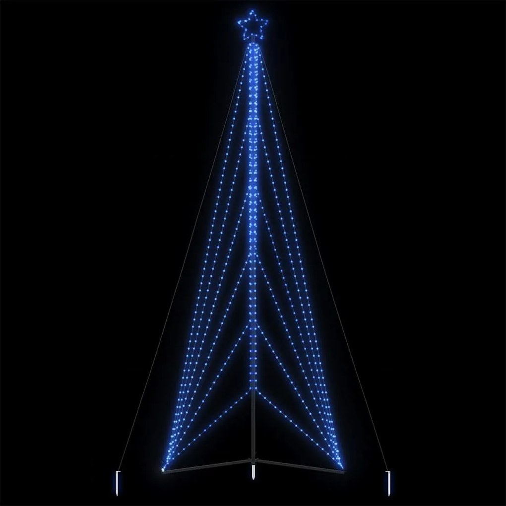 vidaXL Χριστουγεννιάτικο δέντρο LED 861 LED μπλε 478 εκ.