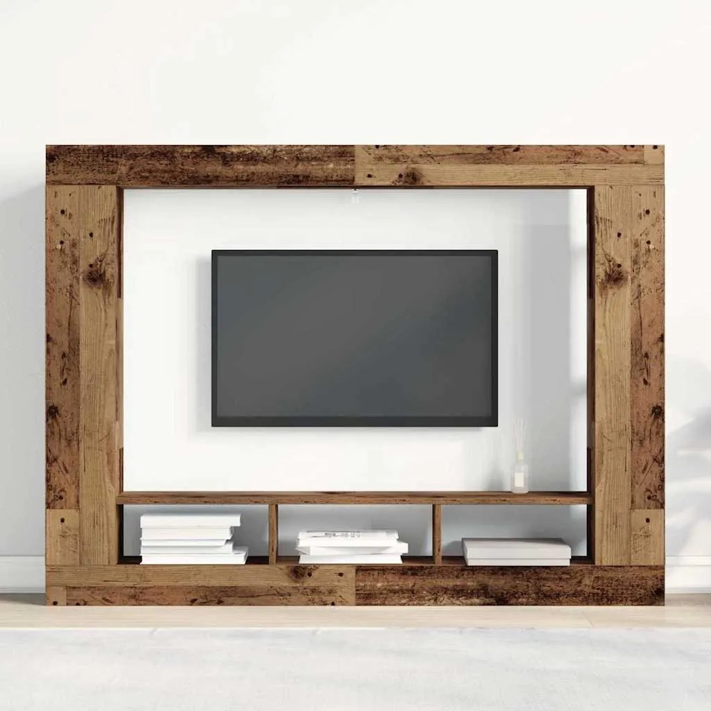 vidaXL Ντουλάπι TV Παλαιό ξύλο 152 x 22 x 113 εκ. Επεξεργασμένο ξύλο