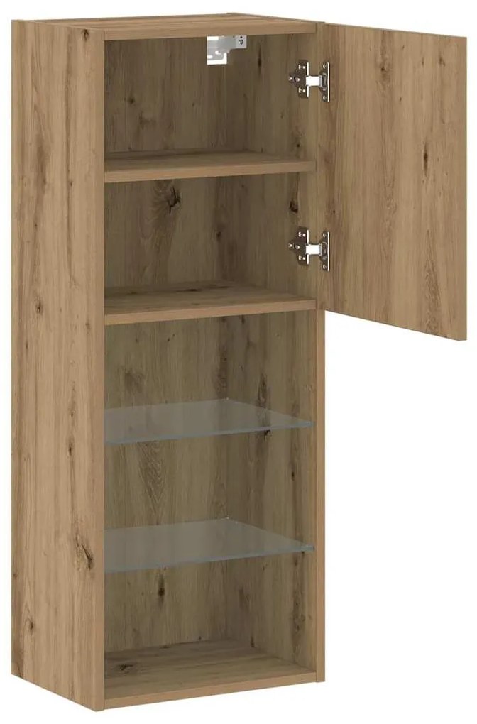 vidaXL Ντουλάπι TV artisan δρυς 40.5 x 30 x 102 εκ. Επεξεργασμένο ξύλο