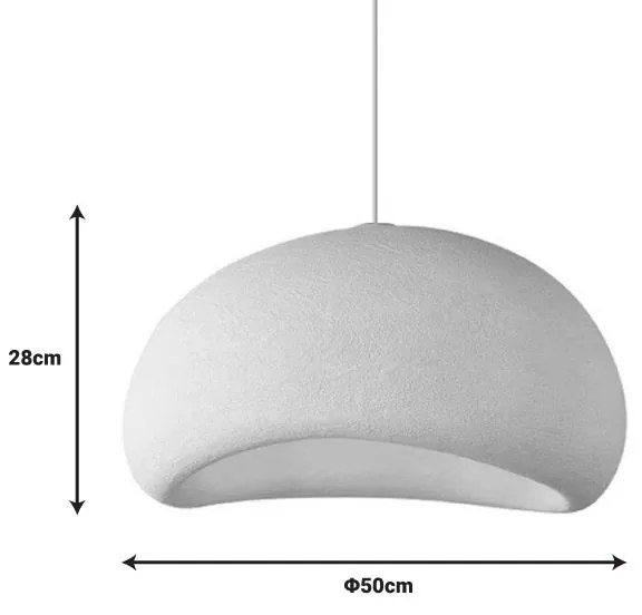 Φωτιστικό οροφής Zulcere I σε λευκό Φ50x28εκ.