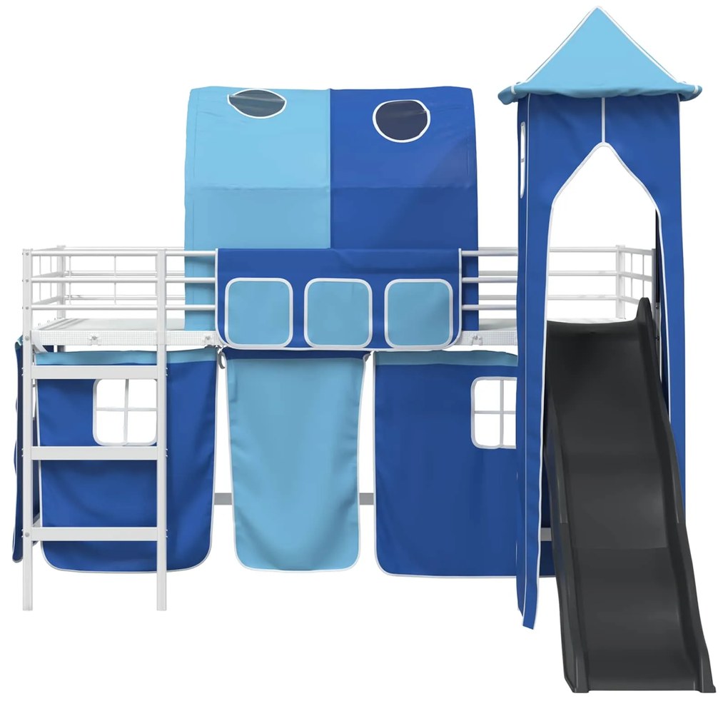 vidaXL Λευκό και Μπλε 99,5 x 200 εκ.