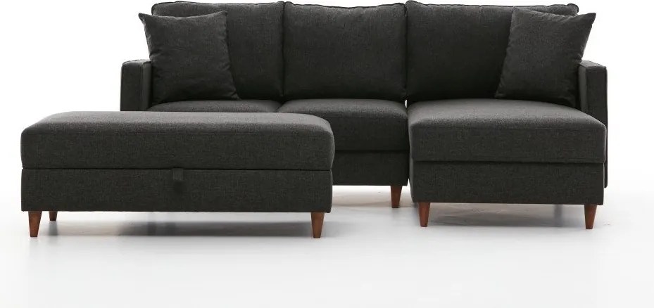 Corner Sofa Eva Right - Anthracite Anthracite
