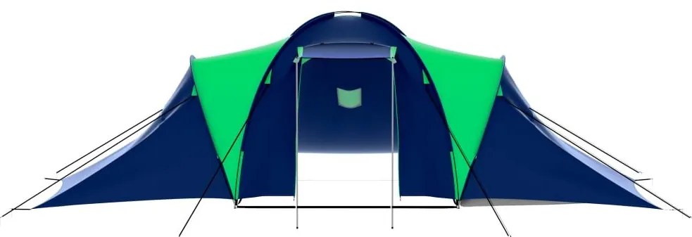 Σκηνή Camping 9 Ατόμων Μπλε / Πράσινο Υφασμάτινη - Πολύχρωμο