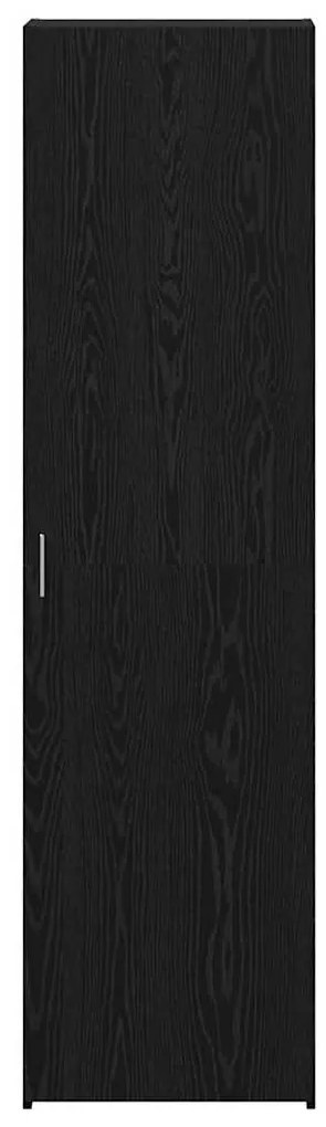 vidaXL Highboard Μαύρη δρυς 50 x 42.5 x 185 εκ. Επεξεργασμένο ξύλο