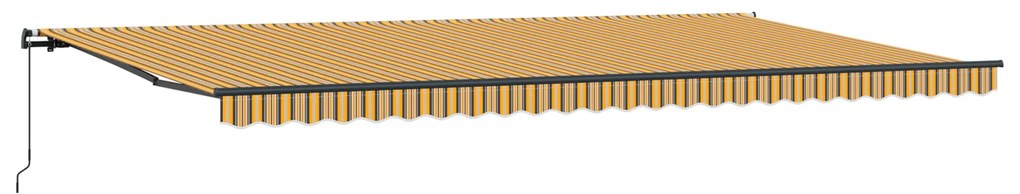 vidaXL Ανασυρόμενη Τέντα Ριγέ 600x300 εκ.
