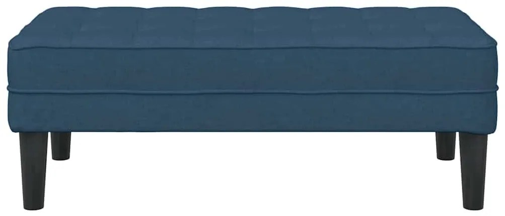 vidaXL παγκάκι με μαξιλάρι Μπλε 113 x 57 x 39 εκ. ύφασμα