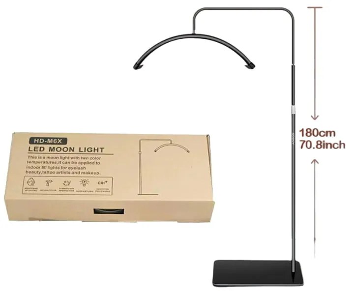 Επαγγελματική λάμπα Half Moon 3200K- 5600K HD-M6X 36W - LED Moon Light