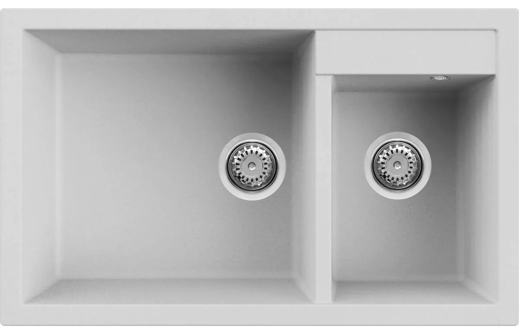 KARAG  QUADRA Νεροχύτης κουζίνας QUADRA 440 Bianco Titano 68 ELLECI 81,5x50cm KARAG-8031873035747