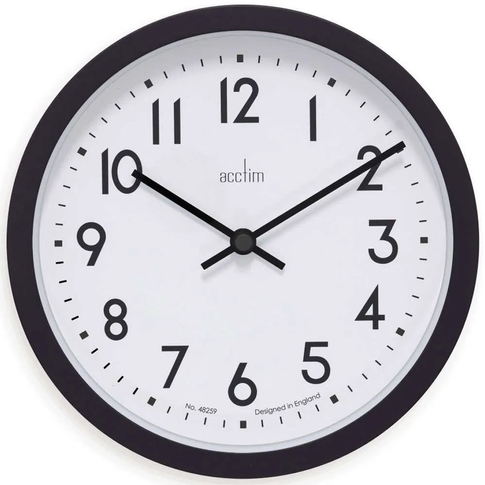 Ρολόι Τοίχου Elstow ACCTIM22843 20x4,2cm Black Acctim Plastic
