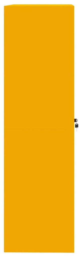 vidaXL Ντουλάπι αποθήκευσης 2 pcs Χαμομηλί κίτρινο 90 x 40 x 140 cm