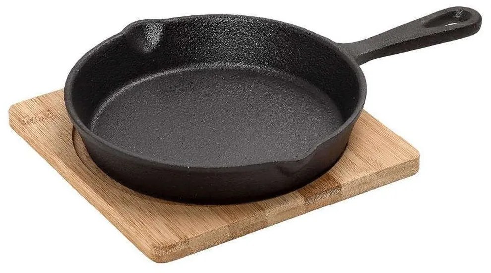 Τηγάνι Για Σαγανάκι Μαντεμένιο SAG109 24x16x4cm Black Espiel 24cm Cast Iron
