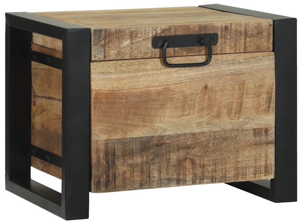 vidaXL Κουτιά αποθήκευσης 40x30x30cm από σκόρδο μάνγκο και μέταλλο