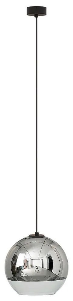 Φωτιστικό Οροφής Globe Plus M 7606 E27 60W Chrome Nowodvorski Metal, Glass