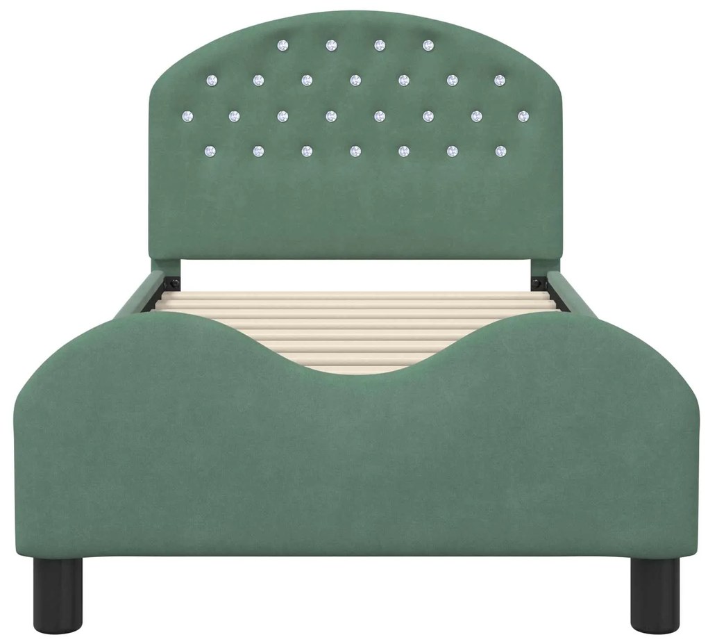 vidaXL Κρεβάτι Παιδικής Κρεβατοκάμαρας με Κεφαλάκι Θαλασσί 80 x 160 cm